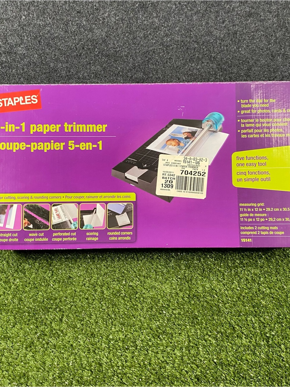 Staples 5 in 1 Paper Trimmer Multi-function Paper Cutter Rounded Wavy 15141